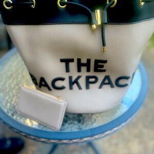 Stylish Black and Cream Backpack